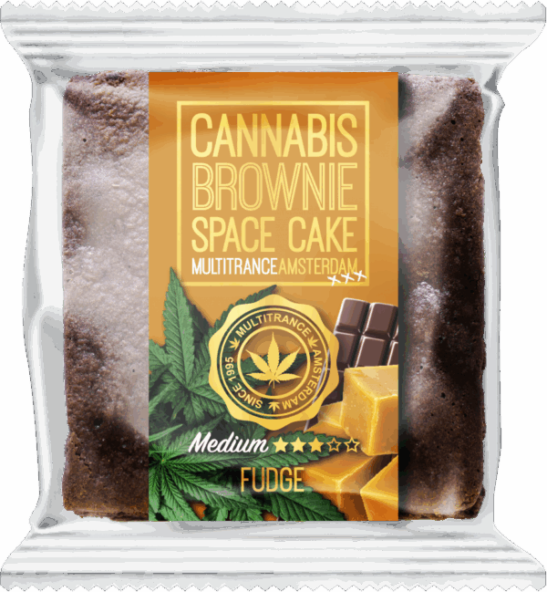 Kannabis Fudge Brownie (Közepes Sativa íz) - Doboz (24 csomag)