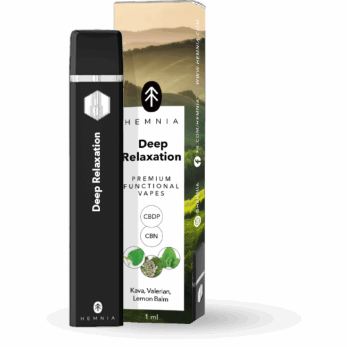 Hemnia Prémium funkcionális CBDP és CBN Vape Pen Deep Relaxation - 5% CBDP