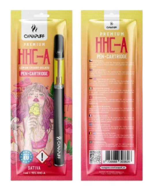 CanaPuff HHCA toll + patron Lemon Cherry Gelato