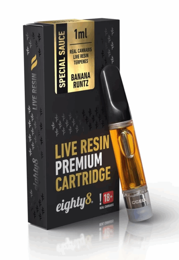 Eighty8 CBD Cartridge Banana Runtz élőgyanta terpének