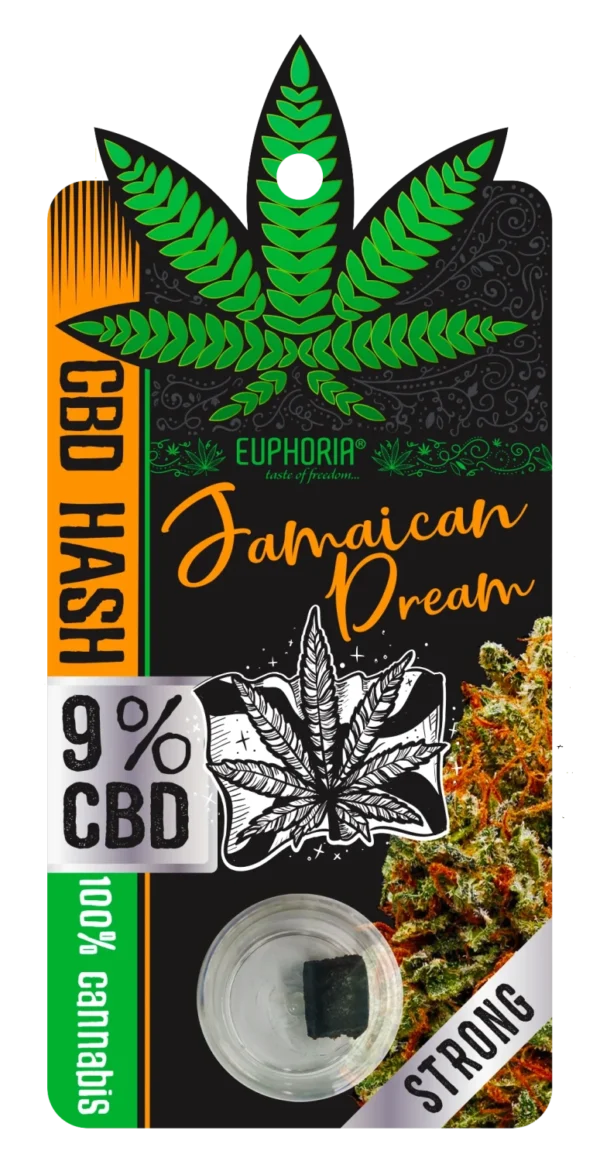 Euphoria CBD Hash 9% Jamaicai álom
