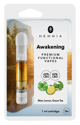 Hemnia Cartridge Awakening - 60% CBG