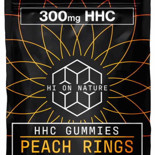 Hi on Nature HHC Gummies őszibarack karikák