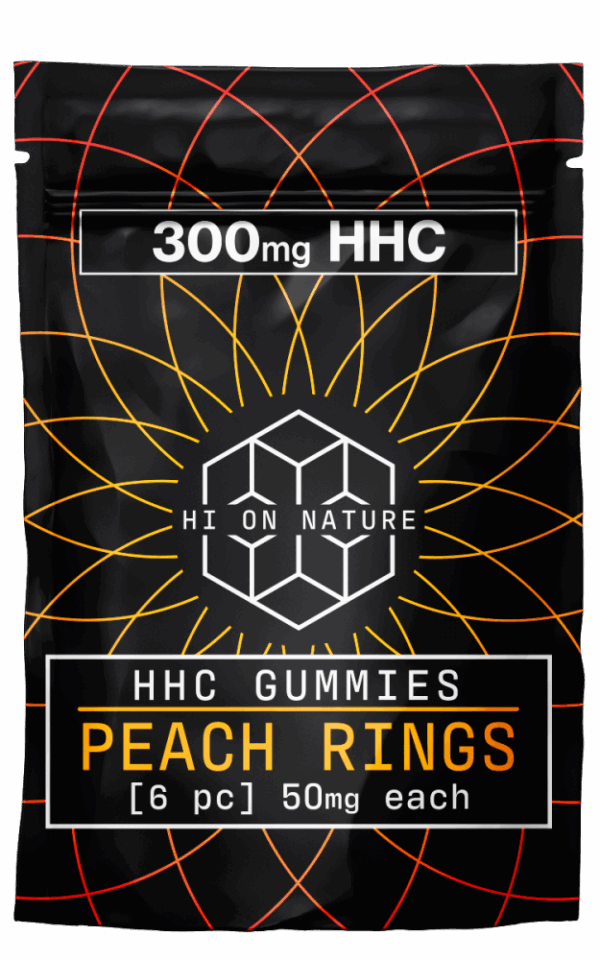 Hi on Nature HHC Gummies őszibarack karikák