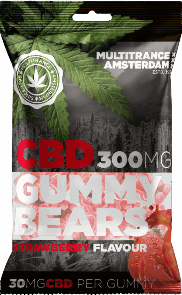 Eper ízű CBD gumimaci (300 mg)