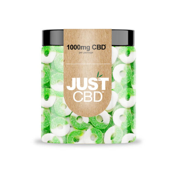 JustCBD Gummies Apple Rings 250 mg - 3000 mg CBD 1000 mg