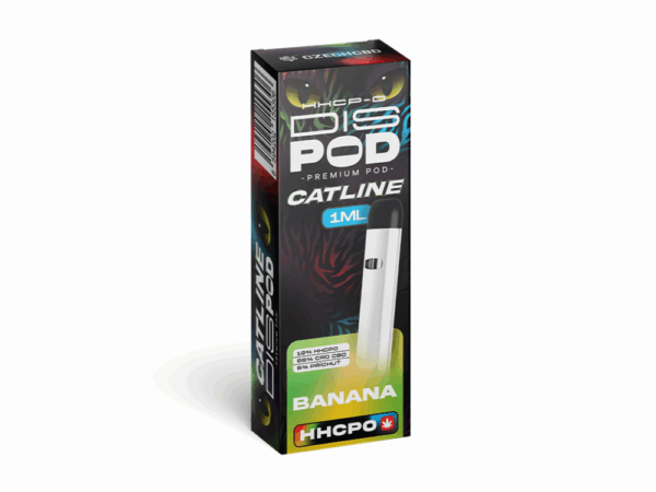 Czech CBD HHCPO CATline Vape Pen disPOD Banán