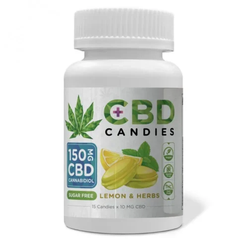 Euphoria CBD cukorkák Citrom és gyógynövények 150 mg CBD