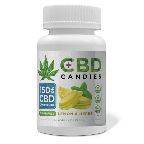 Euphoria CBD cukorkák Citrom és gyógynövények 150 mg CBD