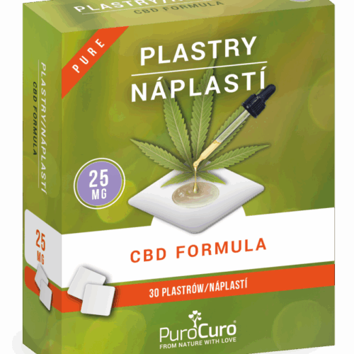 PuroCuro 25 mg kender CBD formula tapaszok