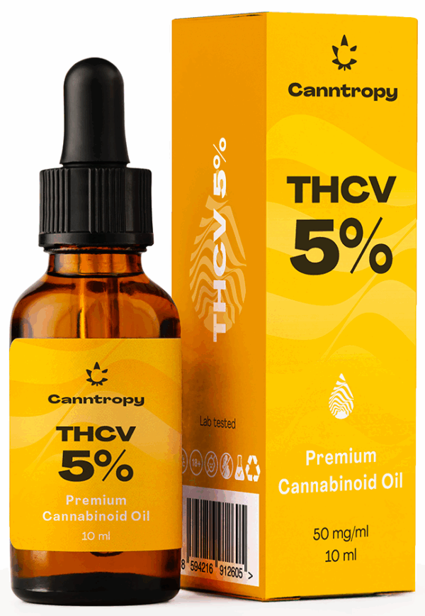 Canntropy THCV prémium kannabinoid olaj - 5%