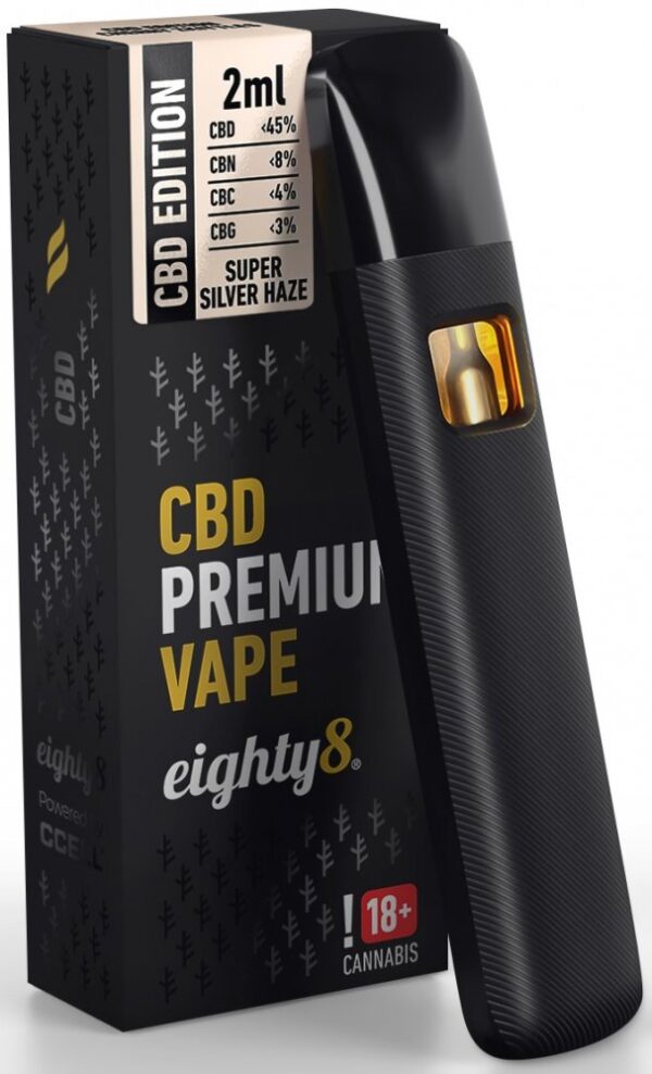 Eighty8 CBD Vape Pen Premium Super Silver Haze