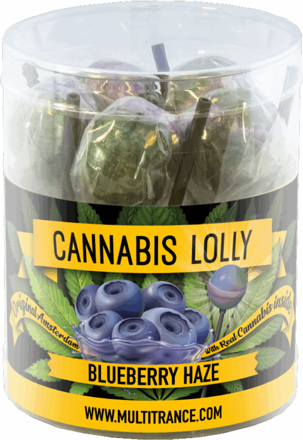 Cannabis Blueberry Haze Lollies – ajándékdoboz (10 nyalóka)