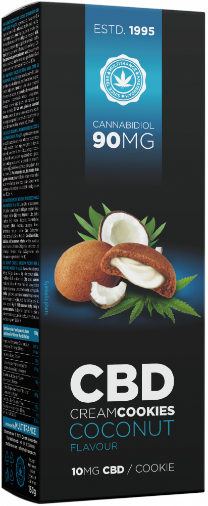 CBD kókuszkrémes keksz (90 mg)