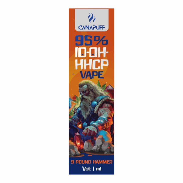 CanaPuff 10-OH-HHCP eldobható Vape Pen 9 font Hammer