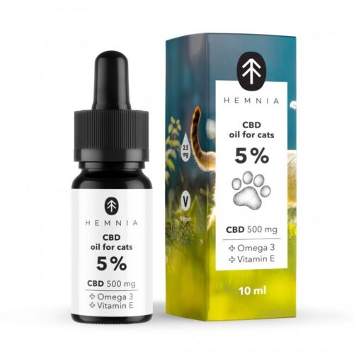 Hemnia CBD olaj macskák számára 5 %