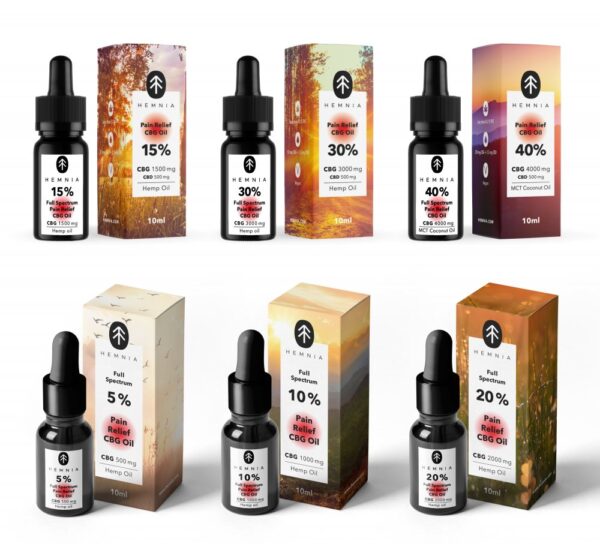 Hemnia Teljes spektrumú CBG olajok 5-40%