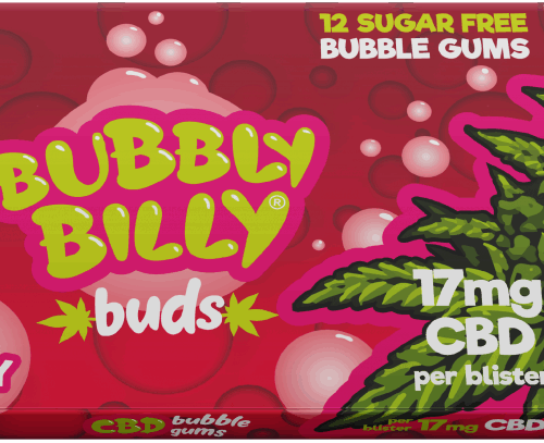 Bubbly Billy Buds eper ízű rágógumi (17 mg CBD)