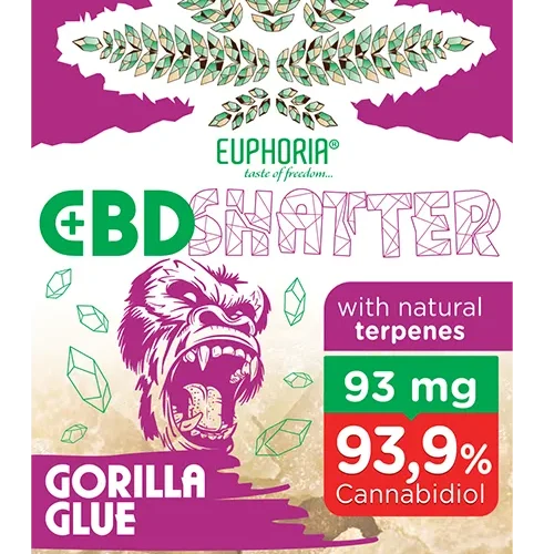 Euphoria Shatter Gorila ragasztó (93-465 mg CBD) 93 mg