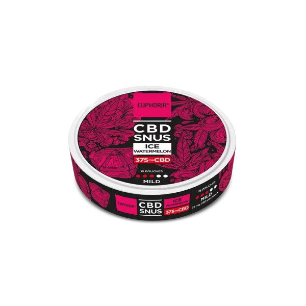 Euphoria CBD SNUS Ice Watermelon 375 mg (15 x 25 mg)