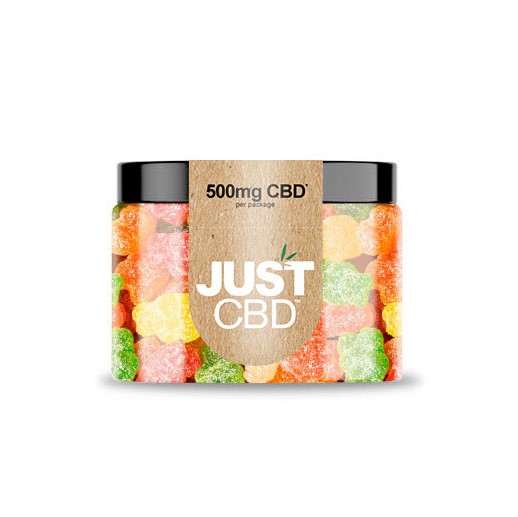 JustCBD Sour Bears 250 mg - 3000 mg CBD 500 mg