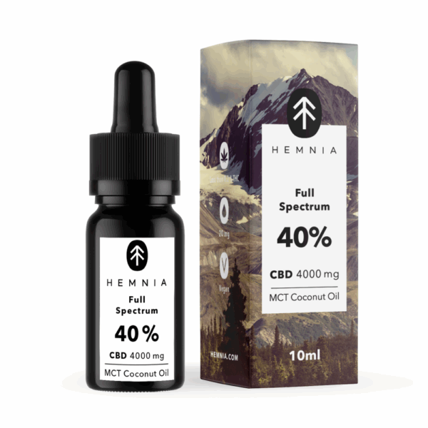 Hemnia Teljes spektrumú CBD MCT kókuszolaj 40%