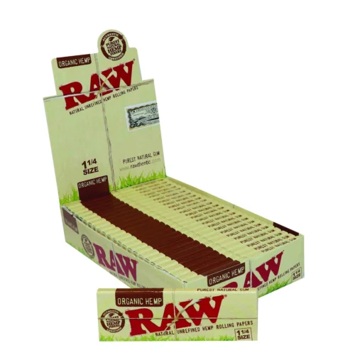RAW Bio kender 1¼ tekercses papírok - természetes