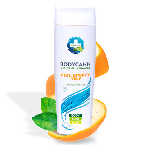 Annabis Bodycann Feel sporty 3 az 1-ben természetes sampon és tusfürdő
