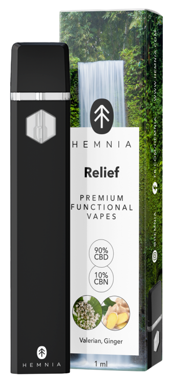 Hemnia Premium Functional Vape Pen Relief - 90% CBD