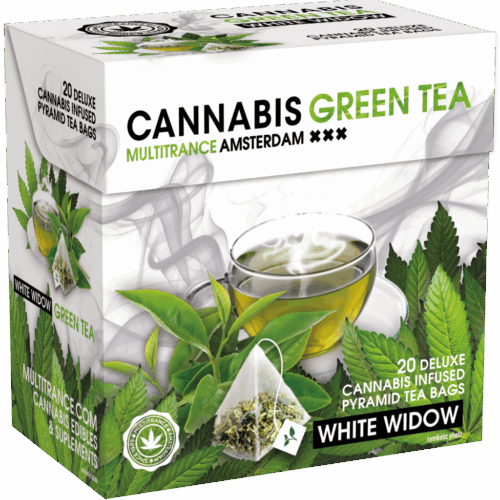 Cannabis White Widow zöld tea (20 db piramis teazacskó doboz)