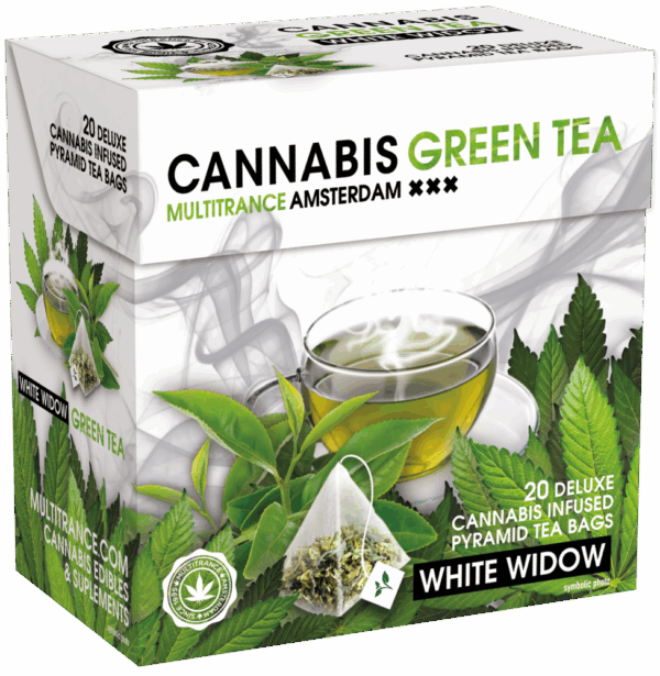 Cannabis White Widow zöld tea (20 db piramis teazacskó doboz)
