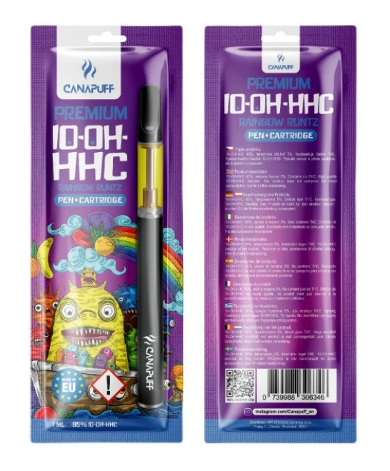 CanaPuff 10-OH-HHC toll + Rainbow Runtz patron