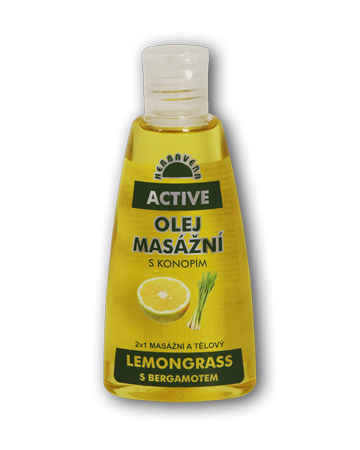 Herbavera masážní olej ACTIVE Citromfű s bergamotem 150 ml