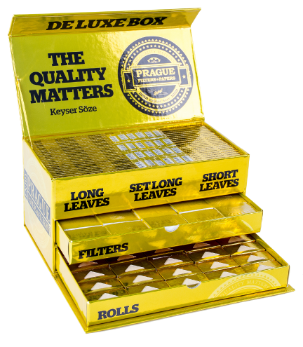 Prague Filters and Papers - Arany Deluxe Box teljes nak