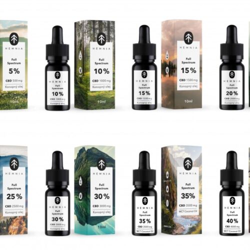 Hemnia Teljes spektrumú CBD olajok 5-40%