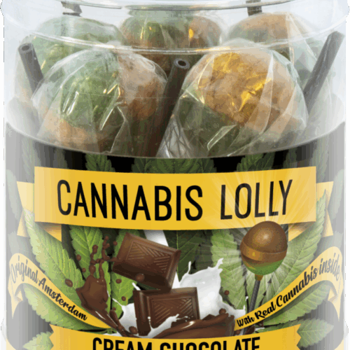 Cannabis krémes csokoládé nyalókák – ajándékdoboz (10 nyalóka)