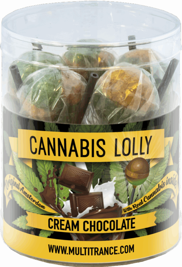 Cannabis krémes csokoládé nyalókák – ajándékdoboz (10 nyalóka)