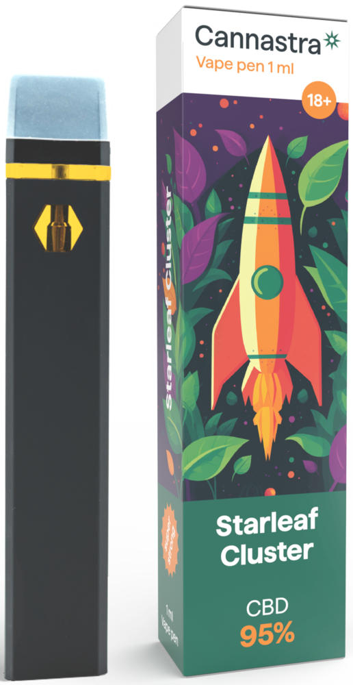 Cannastra CBD eldobható Vape Pen Starleaf Cluster
