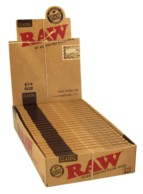 RAW fehérítetlen rövid papírok mérete 1¼ - 24 pcs ban ben doboz