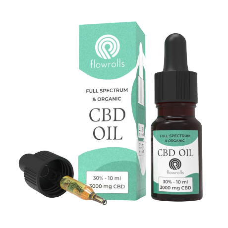 Flowrolls CBD teljes spektrumú olaj 30%