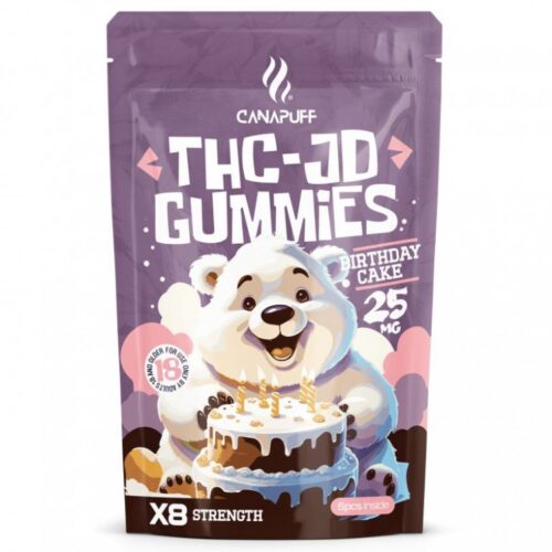 CanaPuff THCJD Gummies születésnapi torta
