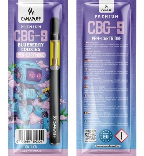 CanaPuff CBG9 toll + patron áfonyás süti