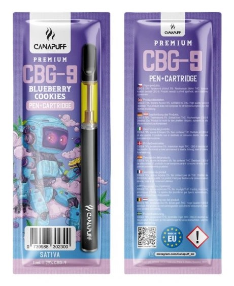 CanaPuff CBG9 toll + patron áfonyás süti