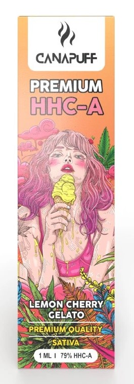 CanaPuff HHCA eldobható Vape Pen Lemon Cherry Gelato