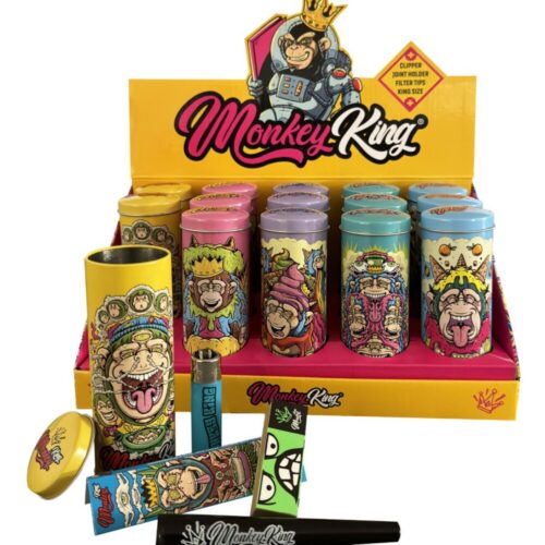 Monkey King Monkey Pack kerek fémdoboz