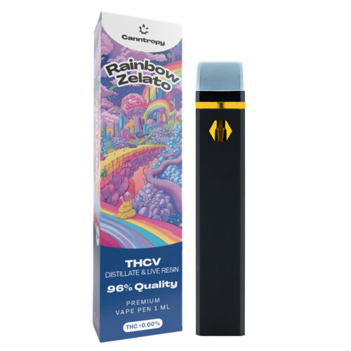 Canntropy THCV eldobható Vape Pen Rainbow Zelato élőgyanta terpének