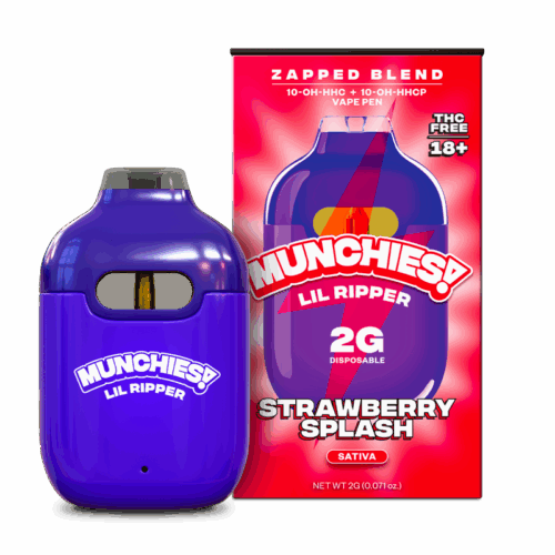 Delta Munchies 10-OH-HHC/10-OH-HHCP Lil Ripper Vape Pen Strawberry Splash
