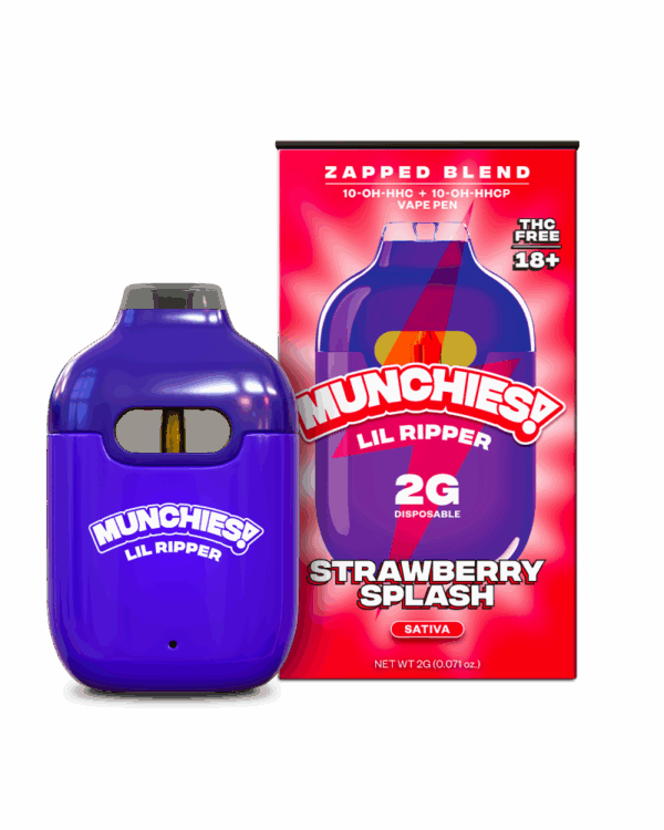 Delta Munchies 10-OH-HHC/10-OH-HHCP Lil Ripper Vape Pen Strawberry Splash