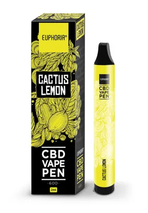 Euphoria CBD eldobható Vape Pen Cactus Lemon