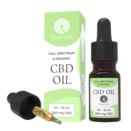 Flowrolls CBD teljes spektrumú olaj 5%